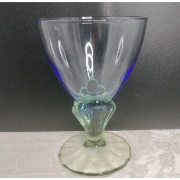 Bormioli Rocco Bahia Blue Green Water Goblet Glassware - Picture 9 of 16